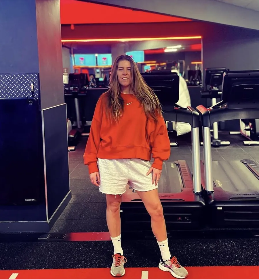 Louise Yerby training in the gym
